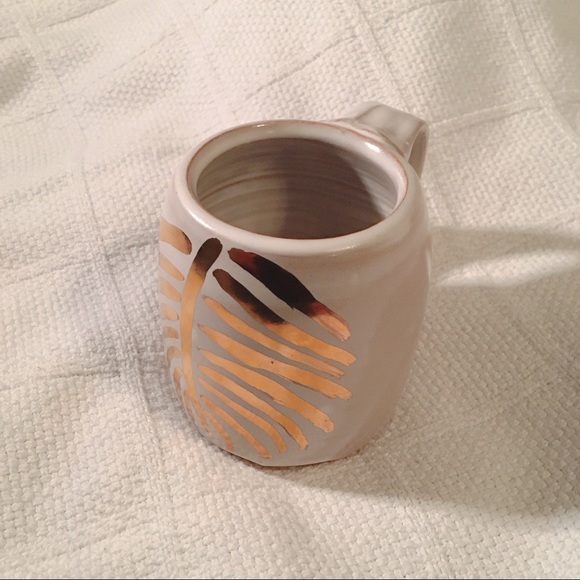 Gold leaf print bohemian mug - Picture 1 of 7